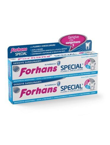 Forhans 2 dentifrici special 75m + 33% gratis