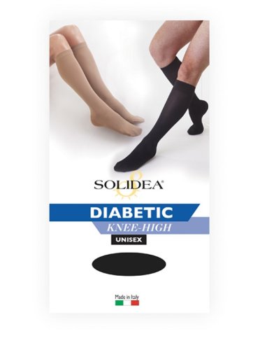 Diabetic knee-high nero 2-m