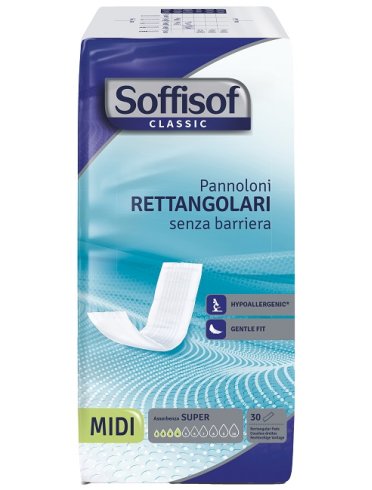 Soffisof classic pannolone rettengolare senza barriera 30 pezzi