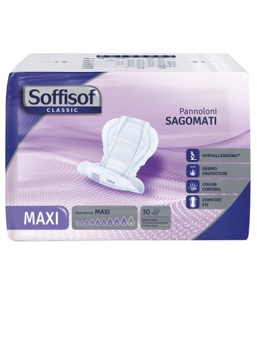 Pannolone soffisof classic sagomato maxi 30 pezzi