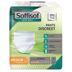 PANNOLONE SOFFISOF AIR DRY PANTS DISCREET MEDIUM 8 PEZZI