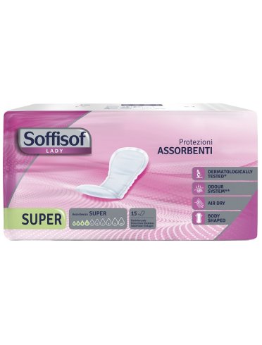 Pannolone per incontinenza soffisof lady air dry super 15 pezzi