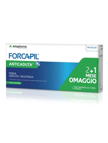Forcapil pack anticaduta 3 pezzi da 30 compresse Forcapil pack anticaduta 3 pezzi da 30 compresse