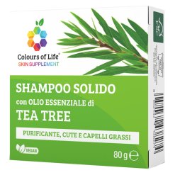 TEA TREE SHAMPOO SOLIDO 80 G COLOURS OF LIFE