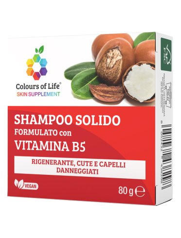 Vitamina b5 shampoo solido 80 g colours of life