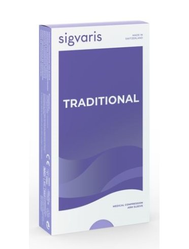 Sigvaris 503 traditional ccl2 guanto lungo beige s