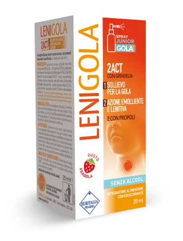 Lenigola spray gola junior integratore 20 ml Lenigola spray gola junior integratore 20 ml