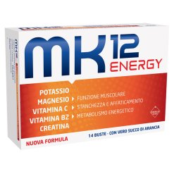 MK12 Energy Integratore Magnesio e Potassio 14 Bustine
