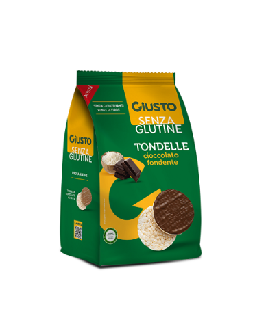 Giusto senza glutine tondelle al cioccolato fondente 60 g