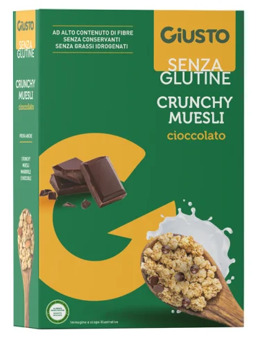 Giusto senza glutine muesli avena e cioccolato 375 g Giusto senza glutine muesli avena e cioccolato 375 g