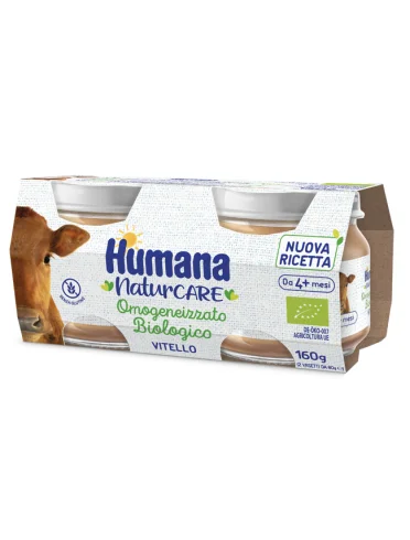 Humana omogeneizzato vitello biologico 2 pezzi 80 g Humana omogeneizzato vitello biologico 2 pezzi 80 g