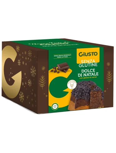 Giusto senza glutine dolce di natale pandoro cioccolato 500g Giusto senza glutine dolce di natale pandoro cioccolato 500g