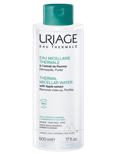 Uriage eau micellaire thermale pelli miste grasse flacone 500 ml