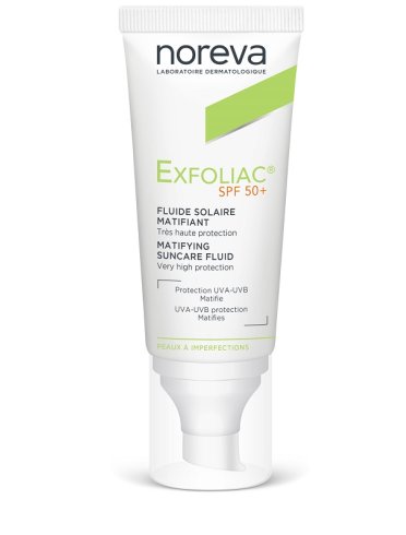 Exfoliac fluide solaire matifiant spf50+ 40 ml