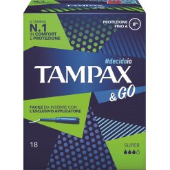 TAMPAX &GO SUPER 18 PEZZI