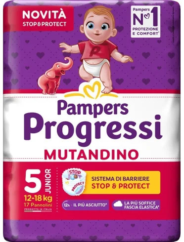 Pampers progressi mutandina junior 17 pezzi Pampers progressi mutandina junior 17 pezzi