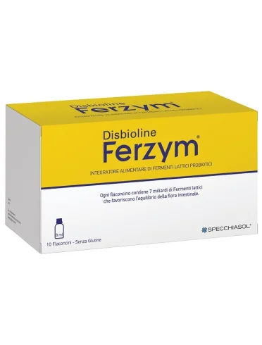 Disbioline ferzym 10 flaconcini da 8 ml Disbioline ferzym 10 flaconcini da 8 ml