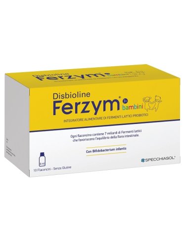 Disbioline ferzym bambini 10 flaconcini da 8 ml