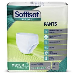 PANNOLONE SOFFISOF AIR DRY PANTS SUPER MEDIUM 10 PEZZI