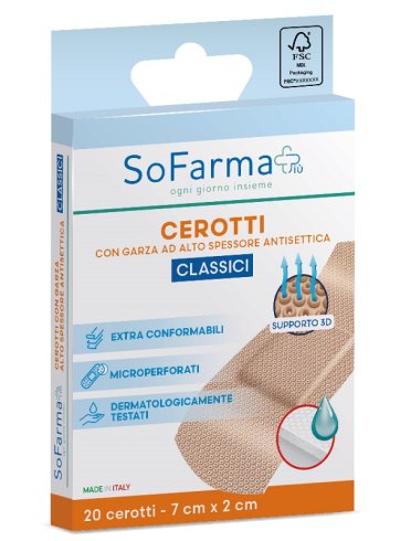 Cerotto classico sofarmapiu' 7x2 cm 20 pezzi