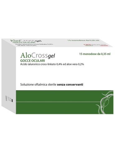 Alocross gel collirio lubrificante occhi secchi 15 flaconcini