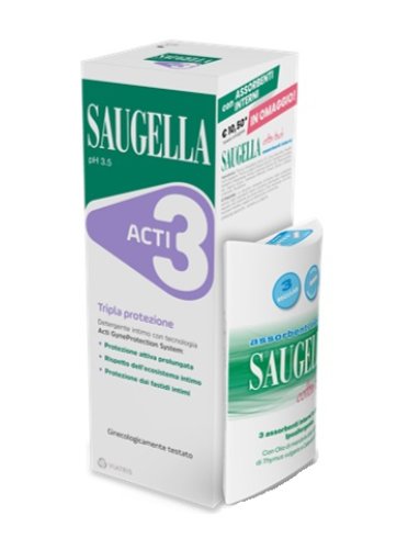 Saugella acti3 250ml+assorbent