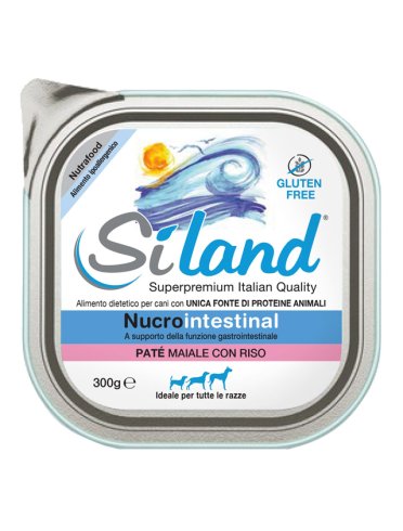 Siland nucrointestinal alimento cani patè maiale con riso 300 g