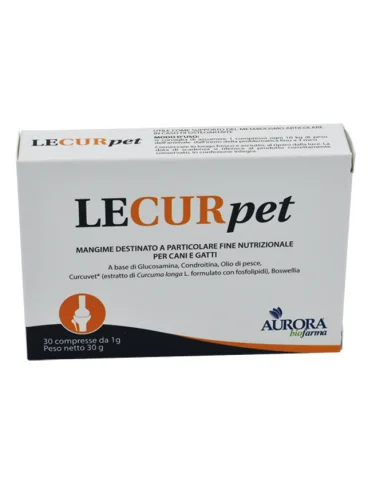 Lecurpet integratore articolare cani e gatti 30 compresse Lecurpet integratore articolare cani e gatti 30 compresse