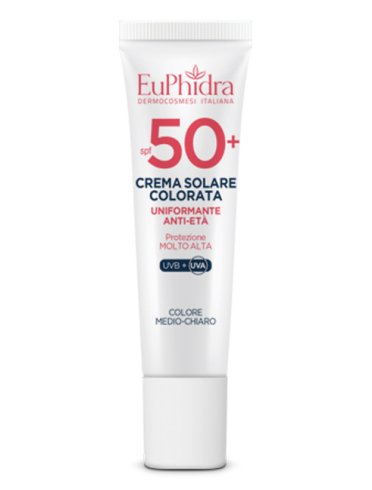 Euphidra kaleido crema colorata medio-chiaro viso spf50+ 30ml