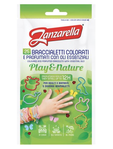 Zanzarella bracc play&nat 25pz