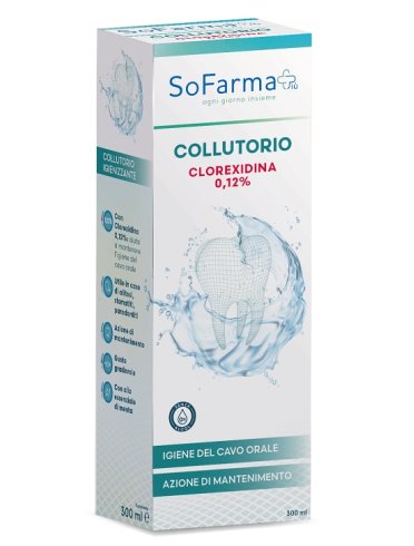 Sofarmapiu' collutorio clorex 012 300 ml