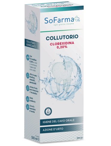 Sofarmapiu' collutorio clorex 020 300 ml