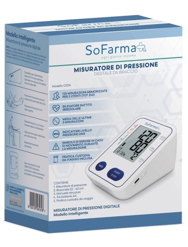 Sfigmomanometro sofarmapiu' co3a pression arteriosa oscillometro