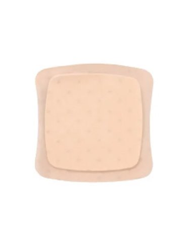 Medicazione sterile in schiuma di poliuretano idrocellulareaquacel ag foam adesiva 12,5x12,5 cm 10 pezzi