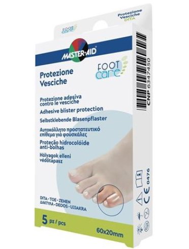 Master-aid foot care vesciche protezione per dita 60x20 mm 5pezzi