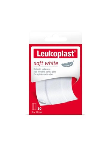 Leukoplast soft white 100 x 6 cm 10 pezzi