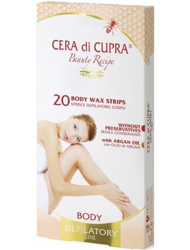 Cera di cupra strisce depilatorie corpo 20 pz