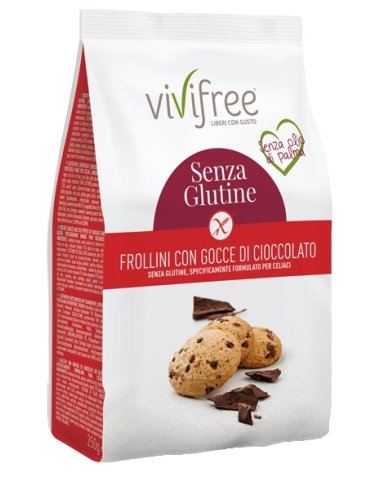 Vivifree frollino con gocce di cioccolato 250 g