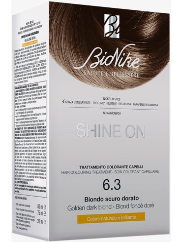 Shine on biondo scuro dorato 6,3 flacone 75 ml + tubo 50 ml