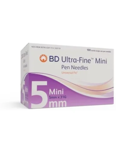 Ago per penna da insulina thinwall bd gauge 31 5 mm 100 pezzi Ago per penna da insulina thinwall bd gauge 31 5 mm 100 pezzi