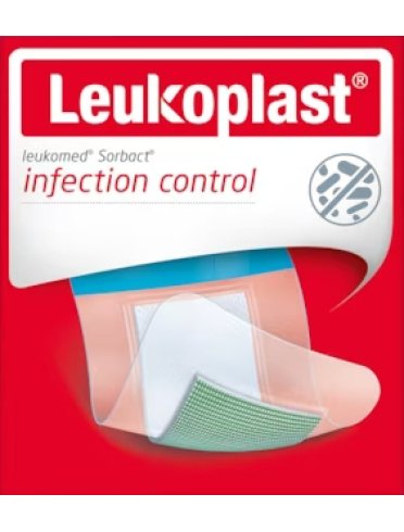 Leukomed sorbact medicazione 8x10 cm 5 pezzi