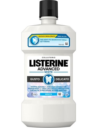 Listerine advanced white 500 ml gusto delicato