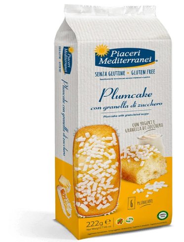 Piaceri mediterranei plumcake granella zucchero 6 pezzi 37 g