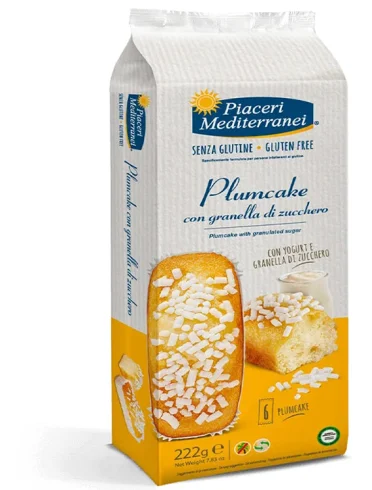 Piaceri mediterranei plumcake granella zucchero 6 pezzi 37 g Piaceri mediterranei plumcake granella zucchero 6 pezzi 37 g