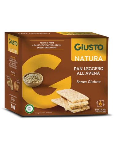 Giusto senza glutine panleggero all'avena 6 x 25 g