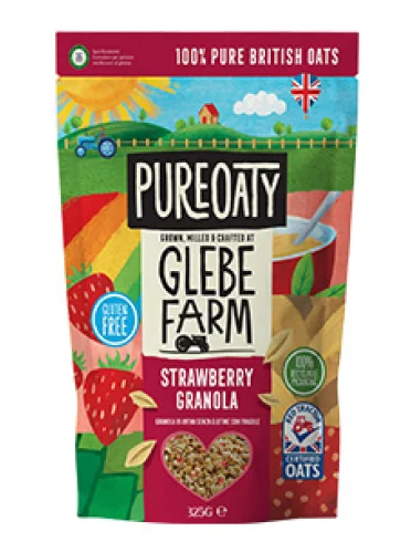Glebe farm granola avena fragola 325 g Glebe farm granola avena fragola 325 g