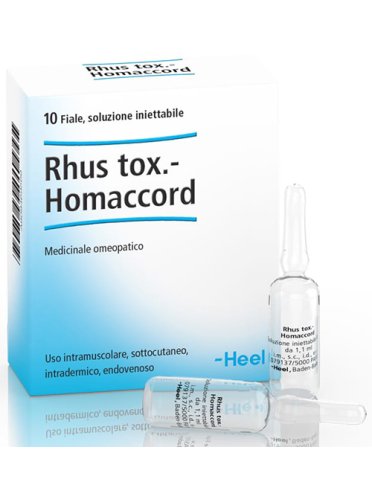 Heel rhus toxicodendron homaccord 10 fiale da 1,1 ml l'una