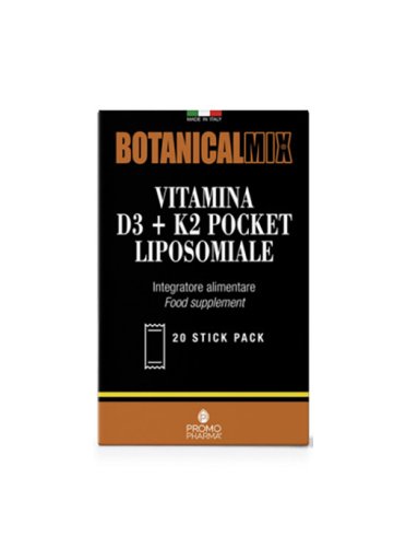 Vitamina d3 + k2 pocket botanical mix 30 stick