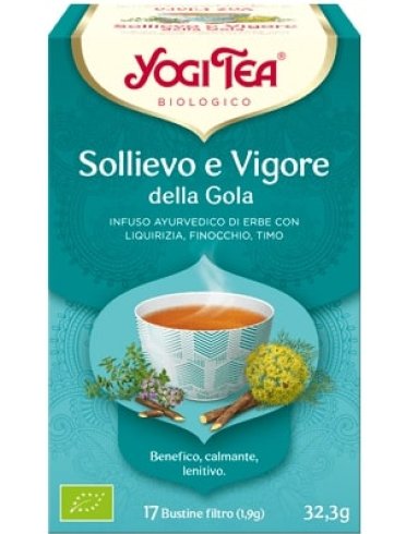 Yogi tea sollievo e vigore della gola 32,3 g
