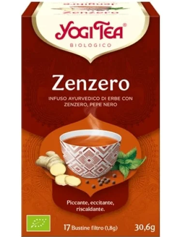 Yogi tea zenzero bio 17 filtri 30,60 g Yogi tea zenzero bio 17 filtri 30,60 g